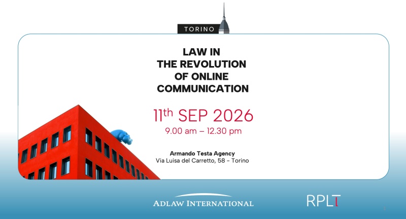 ADLAW International Conference 2027: Law in the Revolution of Online Communication
